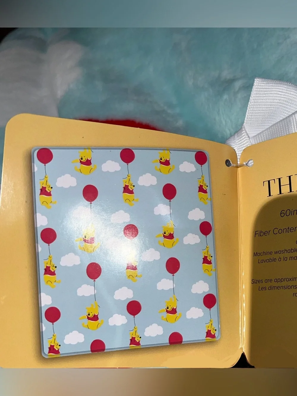 Disney Winnie the Pooh plush throw Blanket NWT